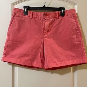 Banana Republic Chino Rolled Shorts - Coral size 12